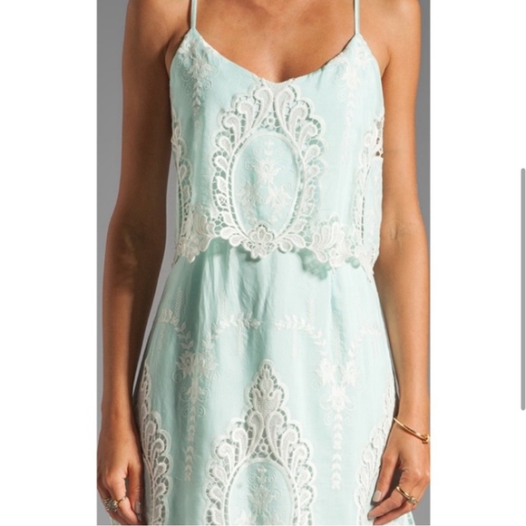 DOLCE VITA Mint Green Lace Dress Size XS - Picture 4 of 8